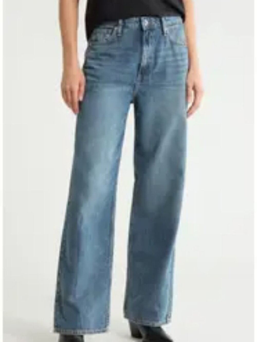 rag & bone Lori High-Rise Wide Leg Jeans in Easton NWT $288